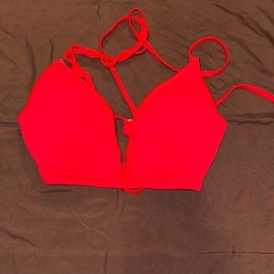 Shade and Shore red bikini top, 34 B